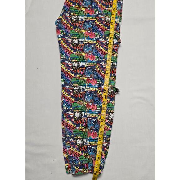 LoveLove Women's Graffiti Print Jogger Pants 3X Colorful Streetwear - Picture 16 of 16